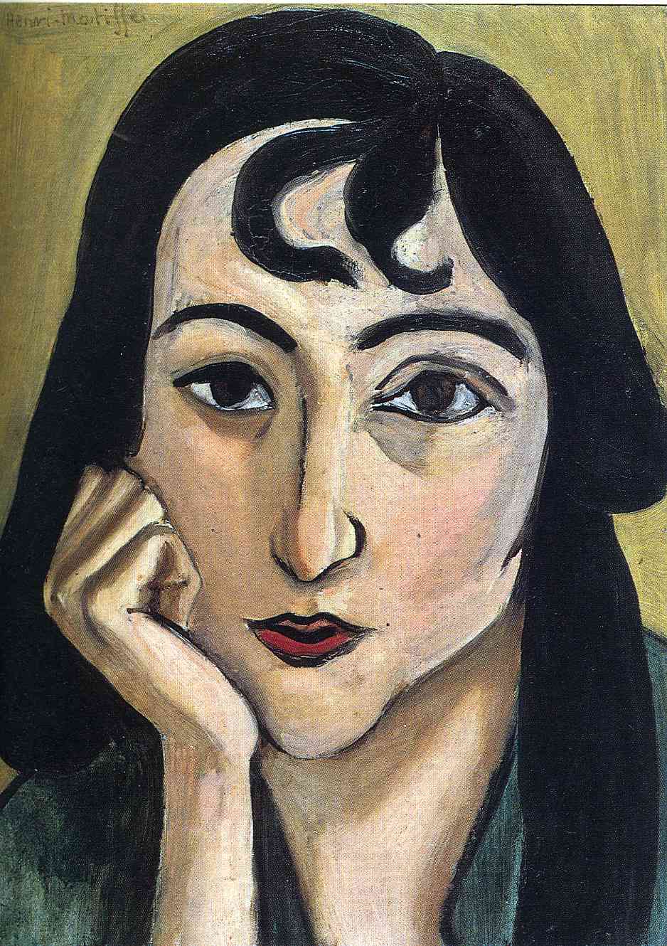 Henri Matisse - Head of Lorette with Curls 1917
